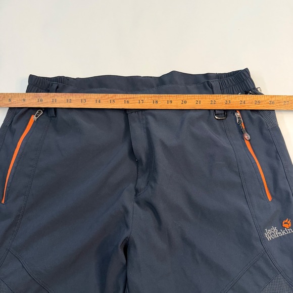 Jack Wolfskin Mens Hiking Pants Waterproof Breathable Zip Pockets Black 4XL - Picture 8 of 8